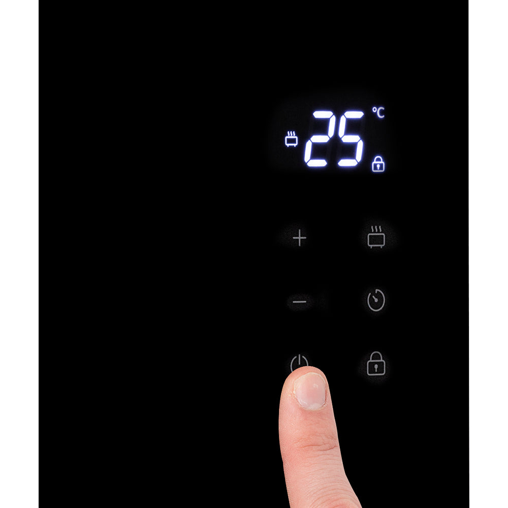 Princess Smart Glass Panel Heater with Voice Control - Black | 01.348150.02.001 from Princess - DID Electrical