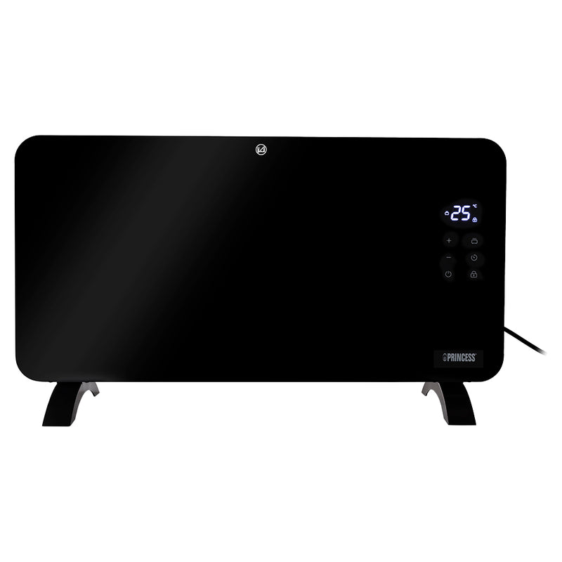 Princess Smart Glass Panel Heater with Voice Control - Black | 01.348150.02.001 from Princess - DID Electrical