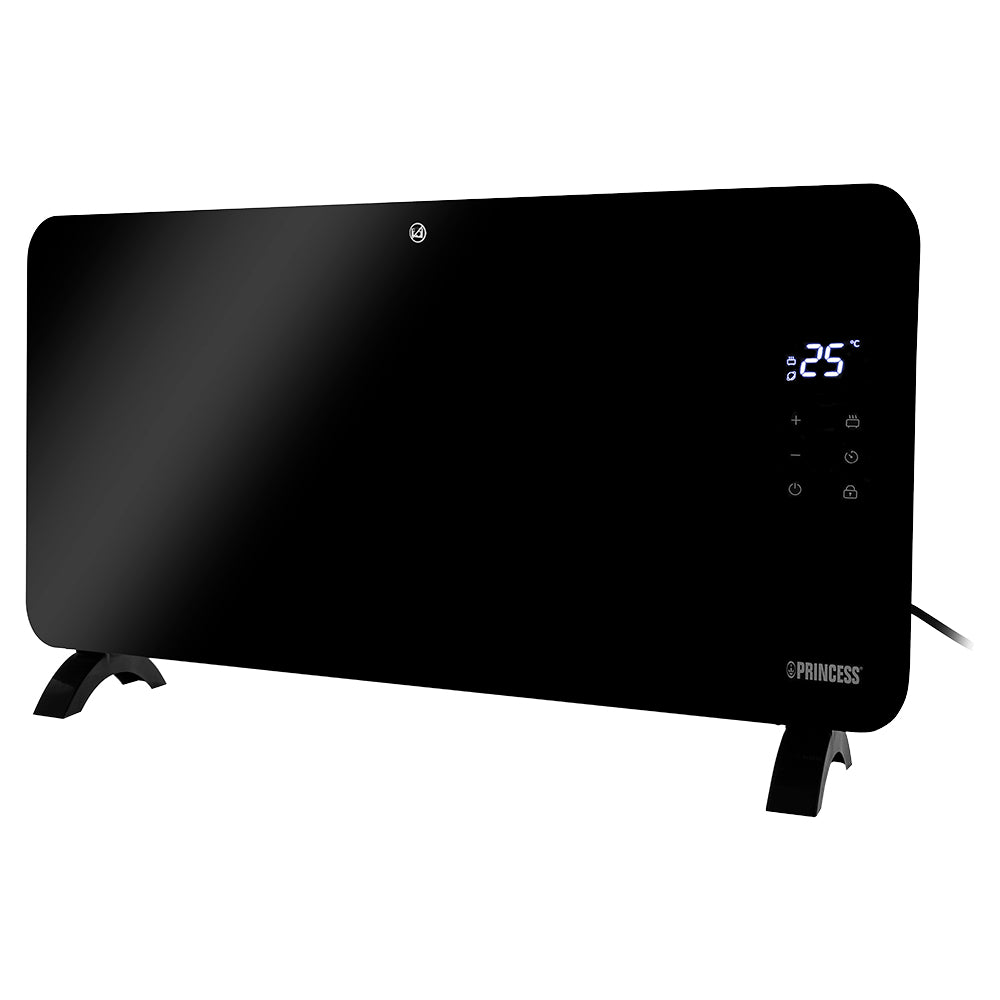 Princess Smart Glass Panel Heater with Voice Control - Black | 01.348150.02.001 from Princess - DID Electrical