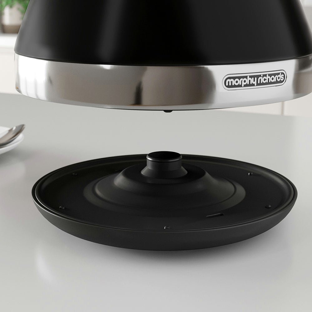 Morphy Richards 1.5L 3000W Venture Pyramid Kettle - Black | 100131 from Morphy Richards - DID Electrical