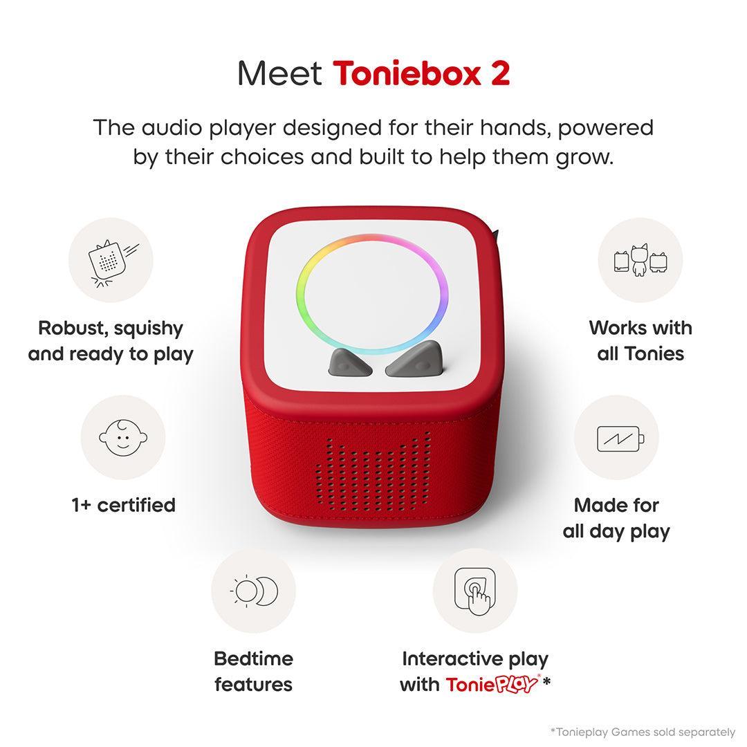 Tonies Toniebox 2 Starter Set with Creative Tonie Rubie - Sunset Red | 11002432 from Tonies - DID Electrical