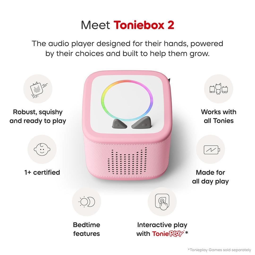 Tonies Toniebox 2 Starter Set with Creative Tonie Rubie - Cloud Pink | 11002433 from Tonies - DID Electrical