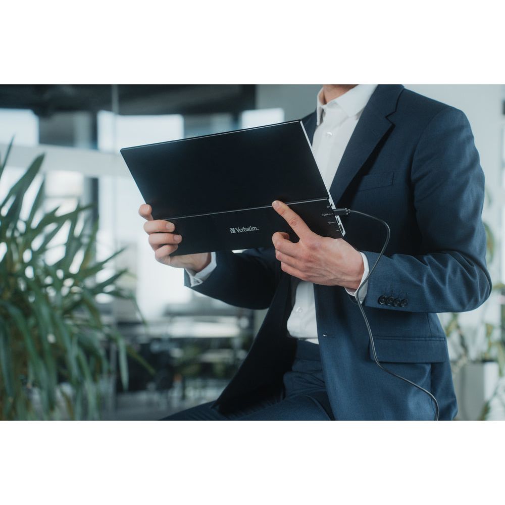 Verbatim 15.6" Full HD Portable Touchscreen Monitor - Black | 114-49592 from Verbatim - DID Electrical