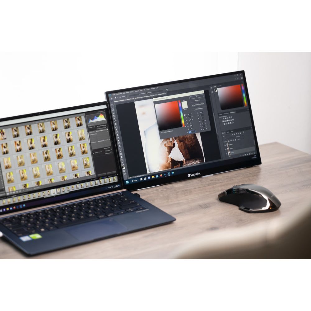 Verbatim 15.6" Full HD Portable Touchscreen Monitor - Black | 114-49592 from Verbatim - DID Electrical