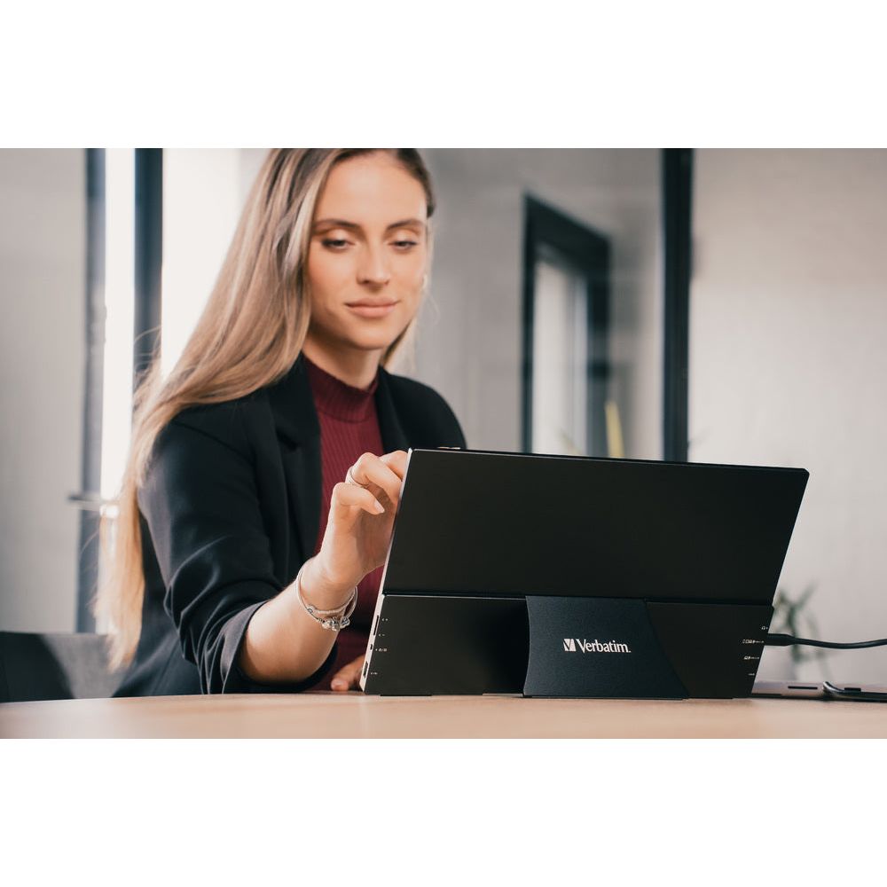Verbatim 15.6" Full HD Portable Touchscreen Monitor - Black | 114-49592 from Verbatim - DID Electrical