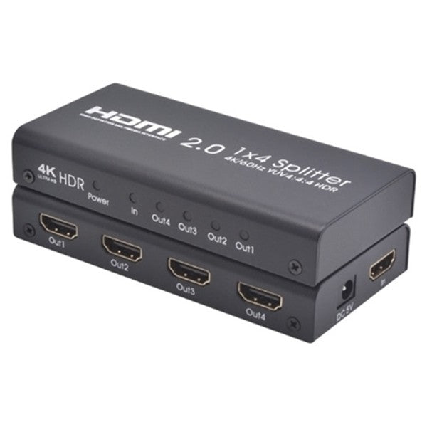 Fleming 4 Way HDMI Splitter - Black | 130117 from Fleming - DID Electrical