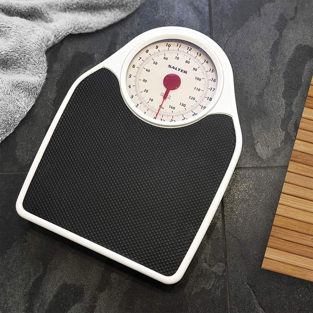 Salter Doctors Style Mechanical Bathroom Scale - White | 145BKDR from Salter - DID Electrical