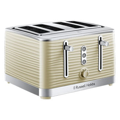 RussellHobbs Inspire 4 Slice Toaster - Cream | 24384 from Russell Hobbs - DID Electrical