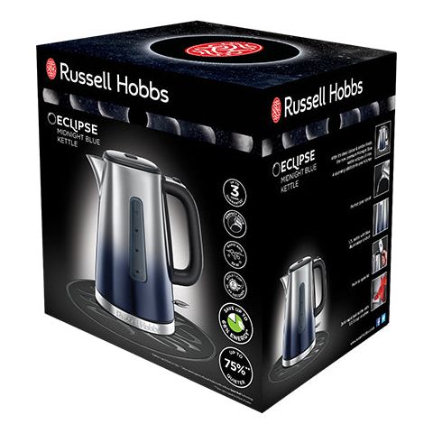 Russell Hobbs Eclipse 1.7L Kettle - Midnight Blue | 25111 from Russell Hobbs - DID Electrical