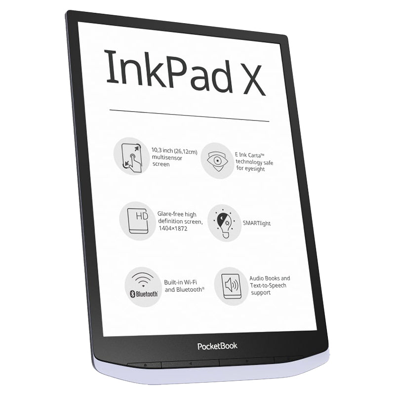 PocketBook Inkpad X Pro 10.3" Touchscreen eReader Tablet - Grey | 253-PB1040D-M-WW from PocketBook - DID Electrical