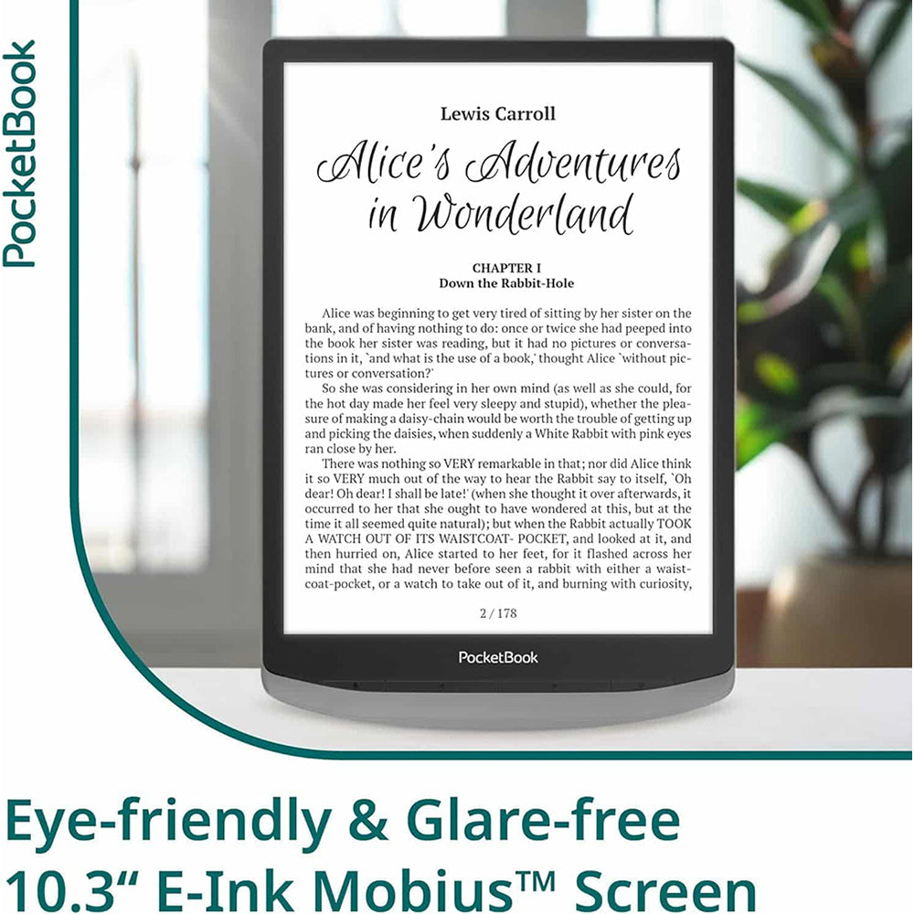 PocketBook Inkpad X Pro 10.3" Touchscreen eReader Tablet - Grey | 253-PB1040D-M-WW from PocketBook - DID Electrical