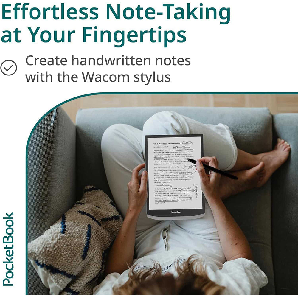 PocketBook Inkpad X Pro 10.3" Touchscreen eReader Tablet - Grey | 253-PB1040D-M-WW from PocketBook - DID Electrical