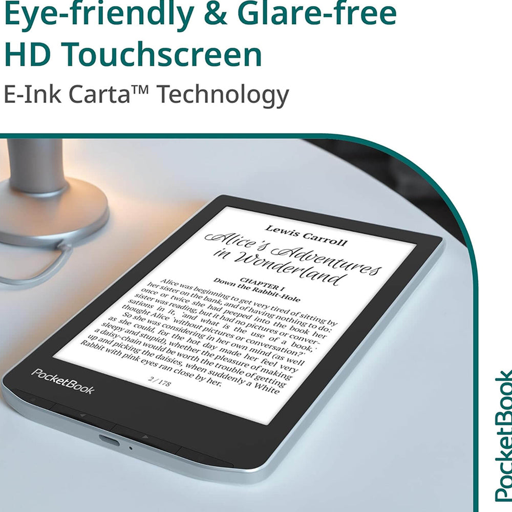 PocketBook Verse 6" Touchscreen eReader Tablet - Mist Grey | 253-PB629-M-WW from PocketBook - DID Electrical