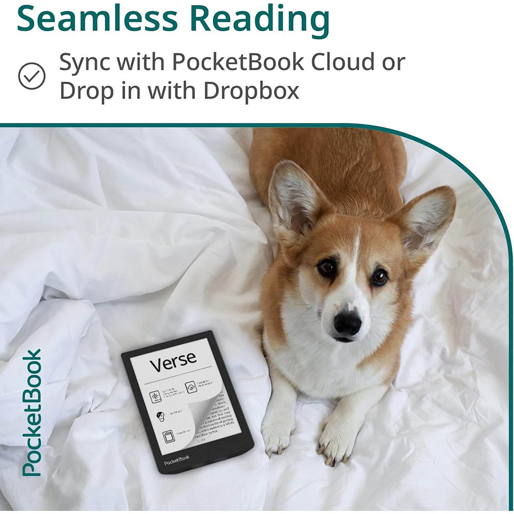 PocketBook Verse 6" Touchscreen eReader Tablet - Mist Grey | 253-PB629-M-WW from PocketBook - DID Electrical