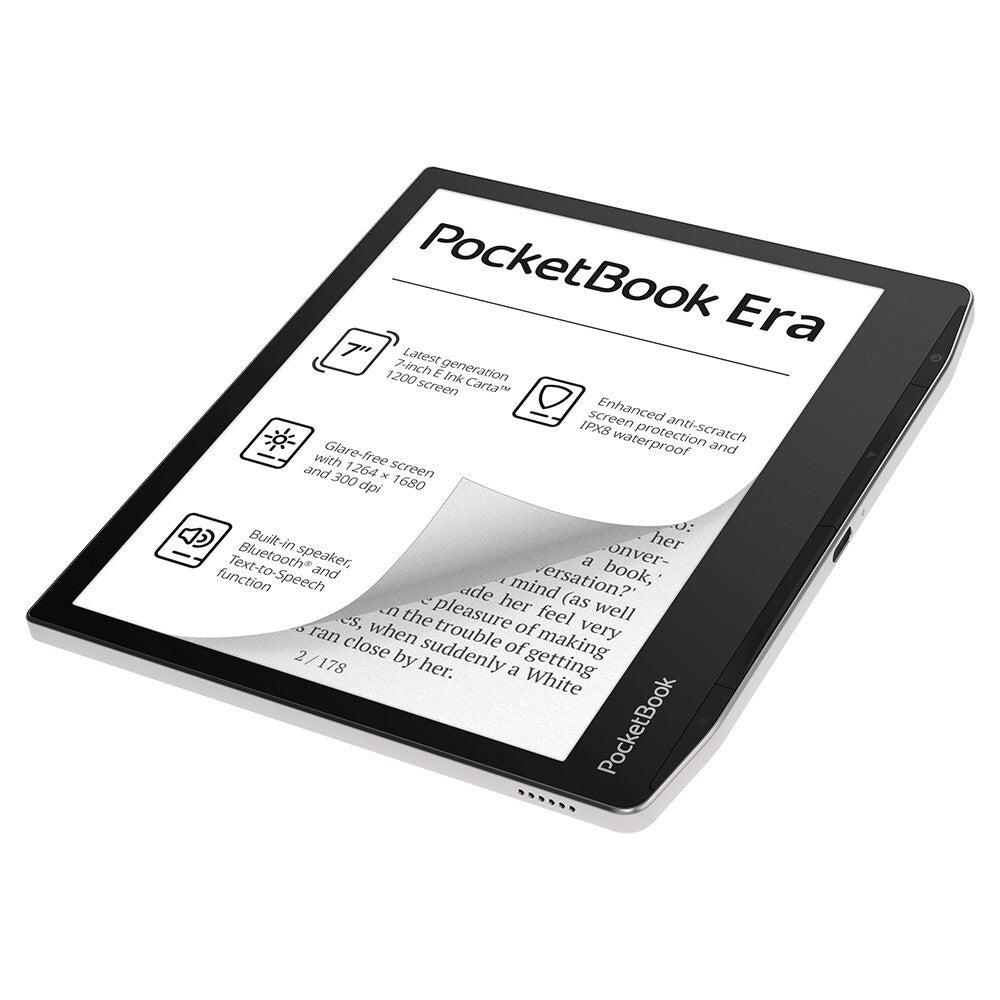 PocketBook Era 7" Touchscreen Waterproof eReader Tablet - Mist Grey | 253-PB700-U-16-WW from PocketBook - DID Electrical