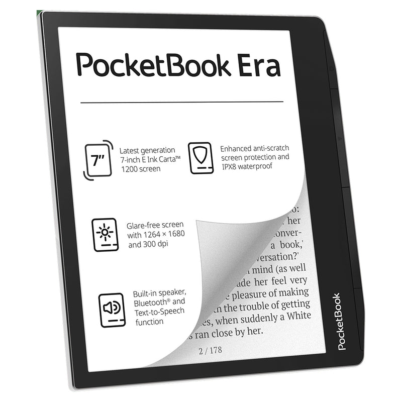 PocketBook Era 7" Touchscreen Waterproof eReader Tablet - Mist Grey | 253-PB700-U-16-WW from PocketBook - DID Electrical