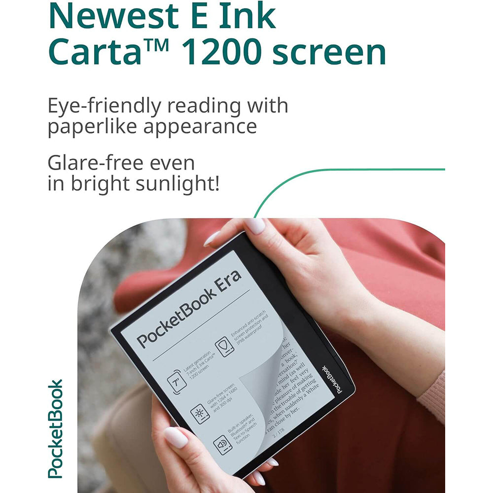 PocketBook Era 7" Touchscreen Waterproof eReader Tablet - Mist Grey | 253-PB700-U-16-WW from PocketBook - DID Electrical