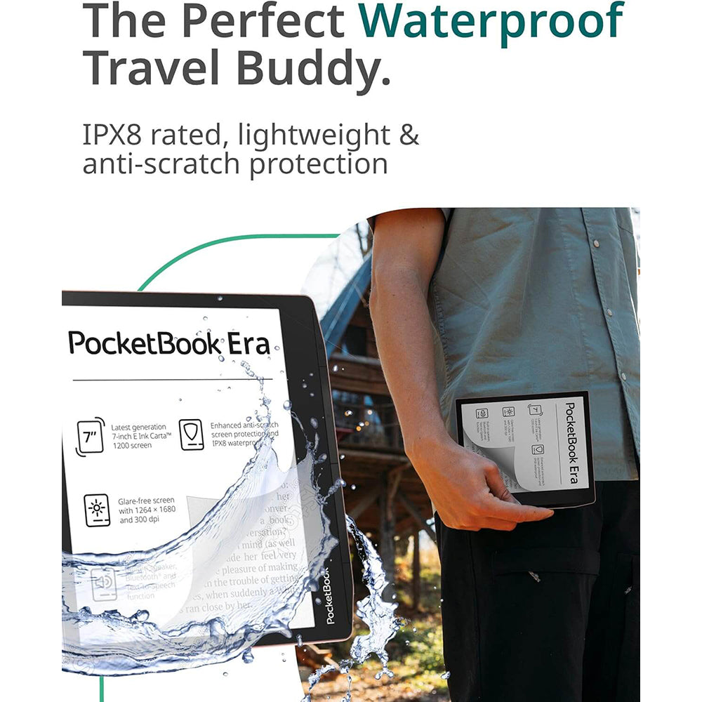 PocketBook Era 7" Touchscreen Waterproof eReader Tablet - Mist Grey | 253-PB700-U-16-WW from PocketBook - DID Electrical