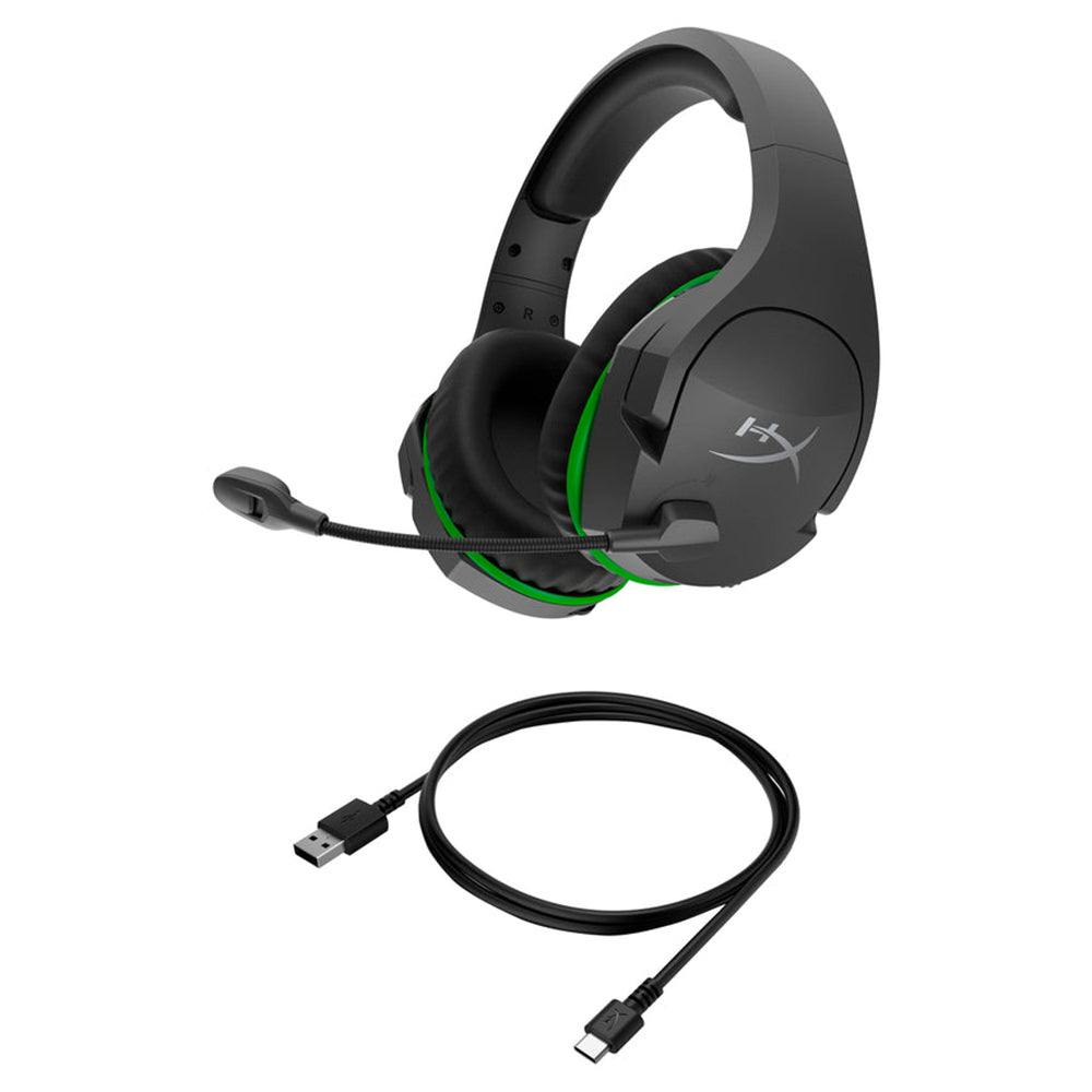 HyperX CloudX Stinger Core Wireless Gaming Headset - Black & Green | 259-4P5J0AA from HyperX - DID Electrical