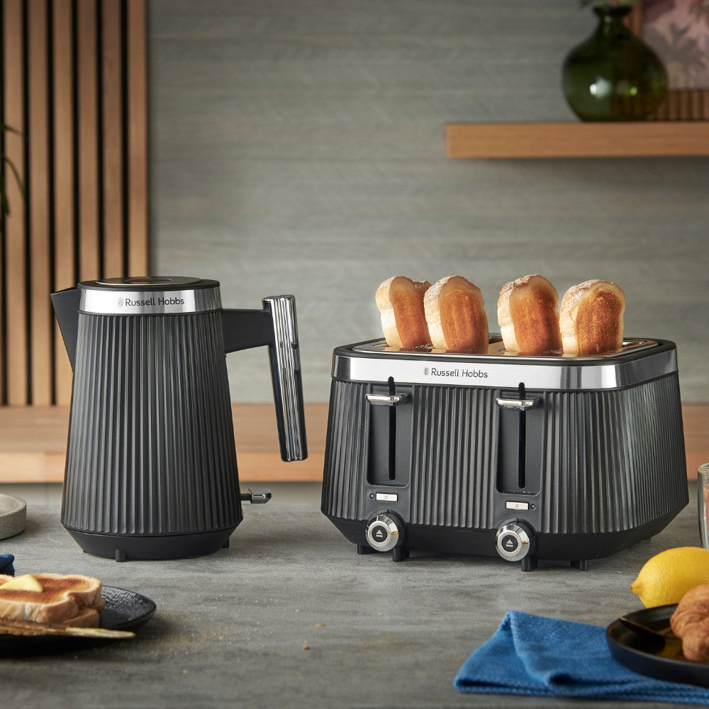 Russell Hobbs Bronte 4 Slice Toaster - Black | 26770 from Russell Hobbs - DID Electrical