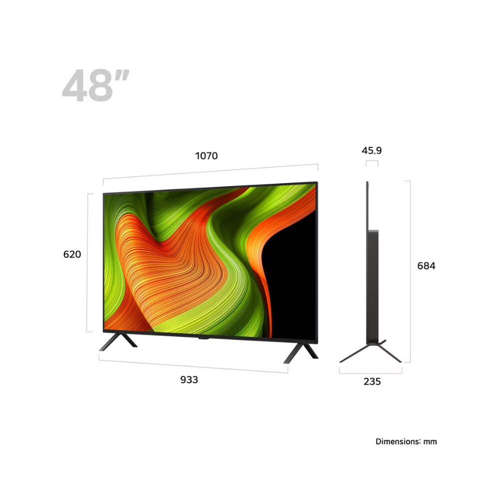 LG Evo 48" OLED AI B5 4K Smart TV | OLED48B56LA.AEK from LG - DID Electrical