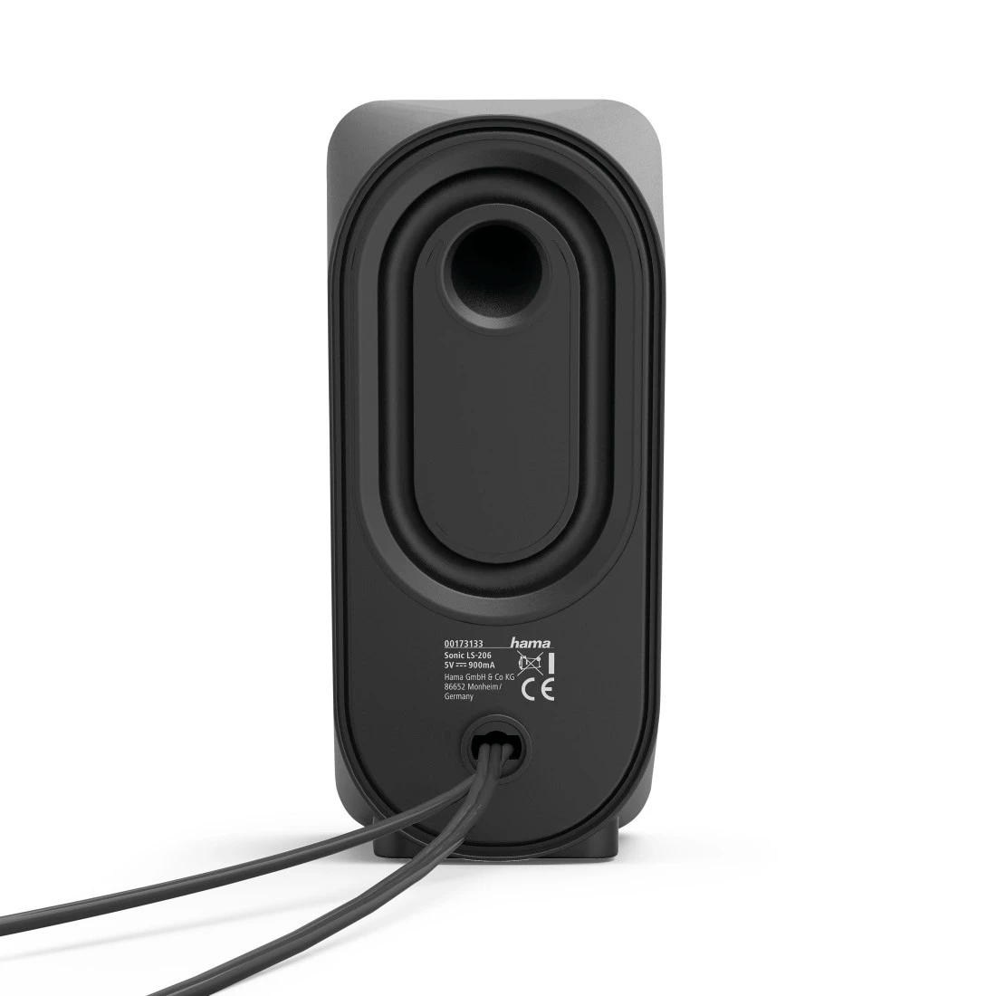 Hama LS-206 PC Wired Speakers - Black & Silver | 324993 from Hama - DID Electrical