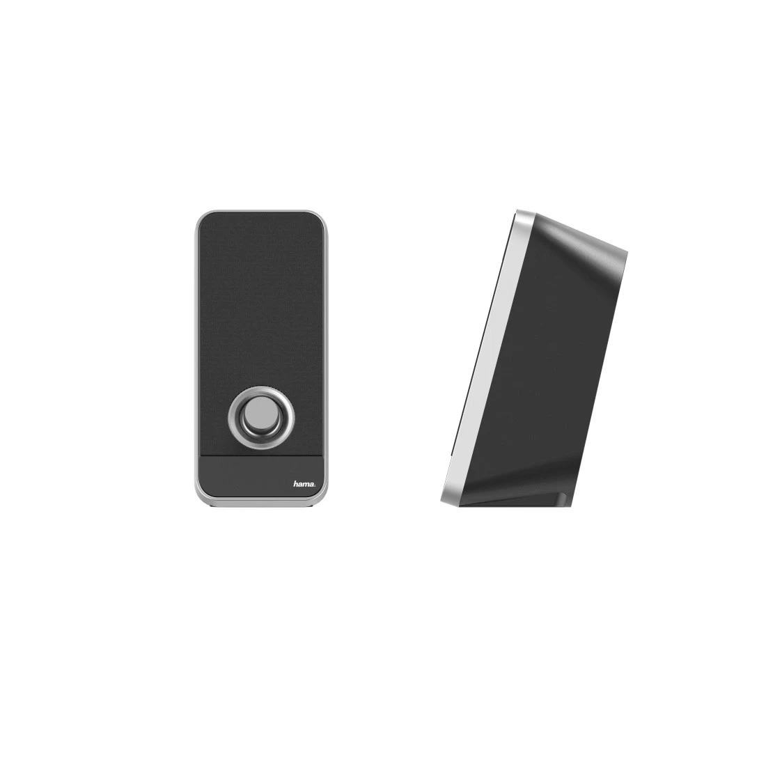 Hama LS-206 PC Wired Speakers - Black & Silver | 324993 from Hama - DID Electrical