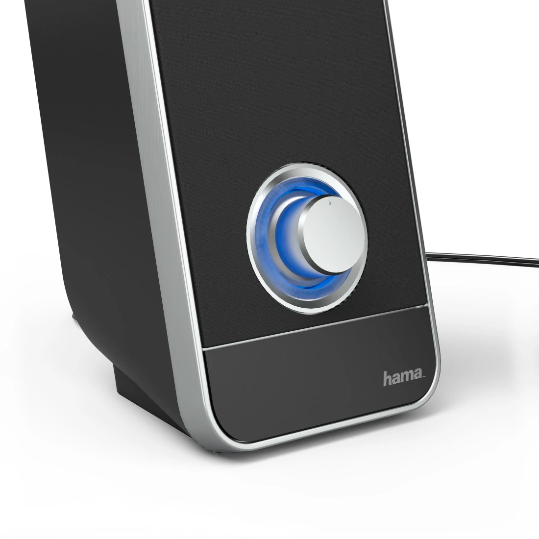 Hama LS-206 PC Wired Speakers - Black & Silver | 324993 from Hama - DID Electrical