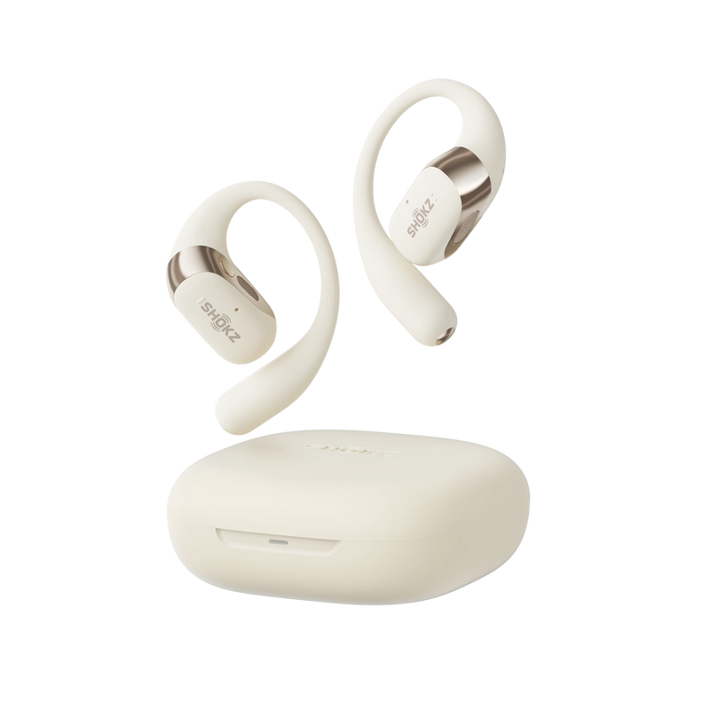 Shokz OpenFit 2 Open-Ear Wireless Earbuds - Beige | 38-T920-ST-BG from Shokz - DID Electrical