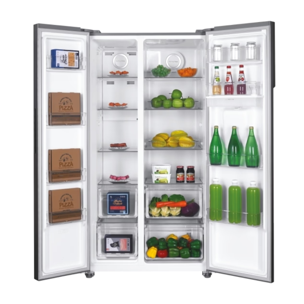 Hoover H-FRIDGE 500 MAXI 529L Frost Free Freestanding American Fridge Freezer - Inox | HHSBSO6174XWDK-1 from Hoover - DID Electrical