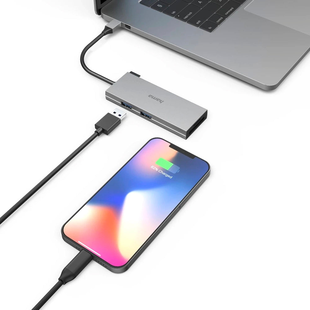 Hama 6 Multiport USB-C Hub - Grey | 436832 from Hama - DID Electrical