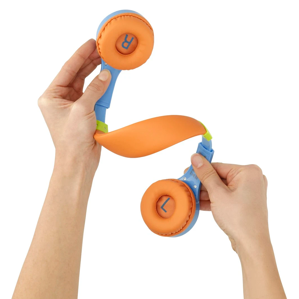 Hama Kids Guard Over-Ear Children's Wired Headphone - Blue & Orange | 468314 from Hama - DID Electrical