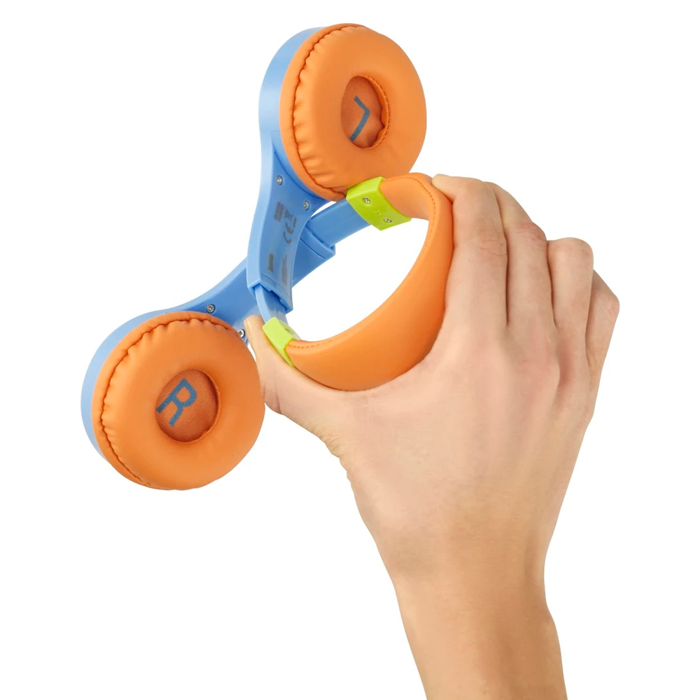 Hama Kids Guard Over-Ear Children's Wired Headphone - Blue & Orange | 468314 from Hama - DID Electrical