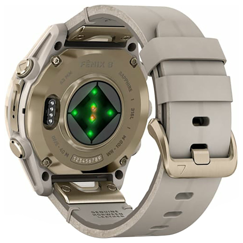Garmin Fenix 8 43MM Smart Watch - Soft Gold | 49-GAR-010-02903-40 from Garmin - DID Electrical