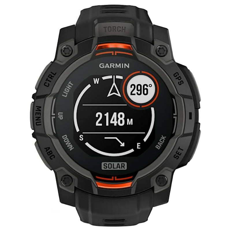 Garmin Instinct 3 45MM Solar Smart Watch - Black | 49-GAR-010-02934-00 from Garmin - DID Electrical
