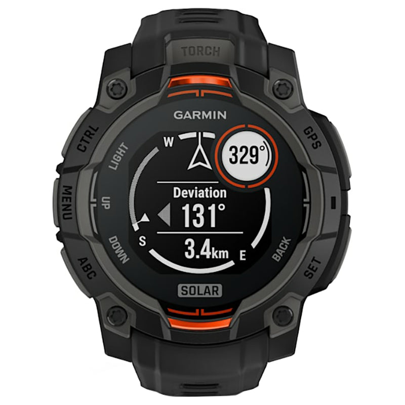 Garmin Instinct 3 45MM Solar Smart Watch - Black | 49-GAR-010-02934-00 from Garmin - DID Electrical