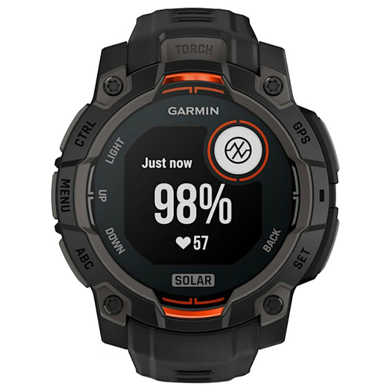 Garmin Instinct 3 45MM Solar Smart Watch - Black | 49-GAR-010-02934-00 from Garmin - DID Electrical