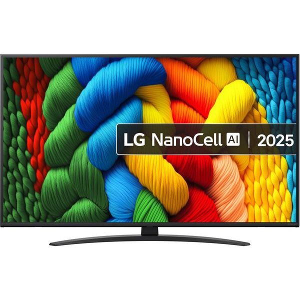 LG NANO81A NanoCell AI 50" 4K Smart TV - Charcoal Black | 50NANO81A6A.AEK from LG - DID Electrical