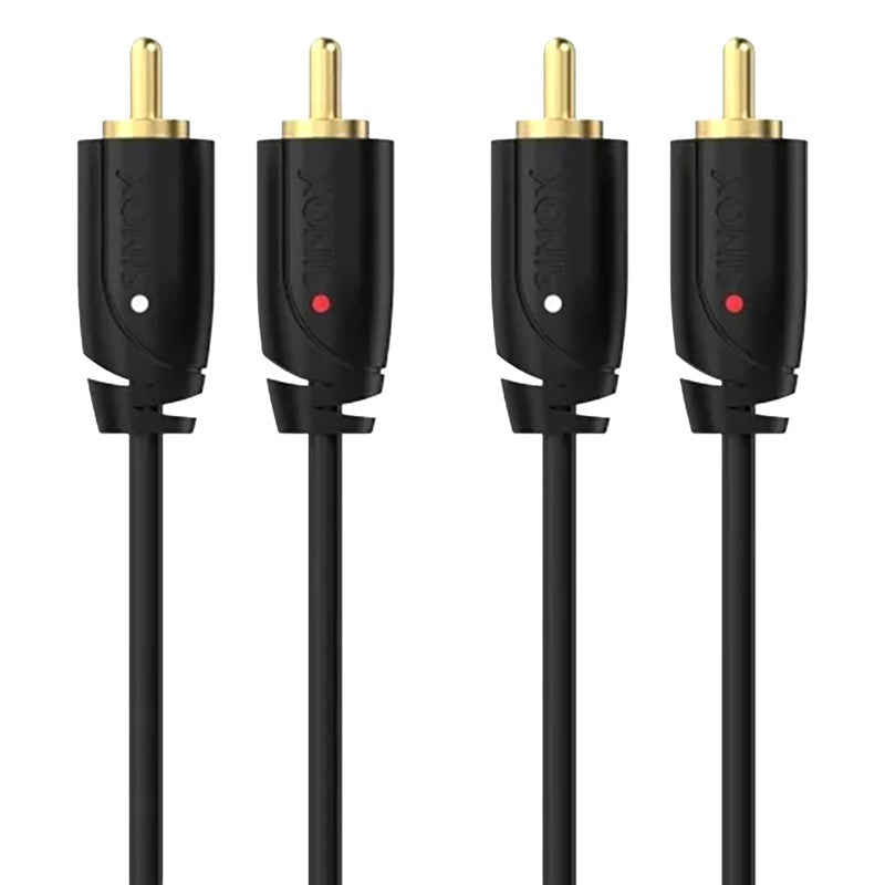 Sinox Pro 5M Stereo RCA Phono Cable - Black | 52221 from Sinox - DID Electrical