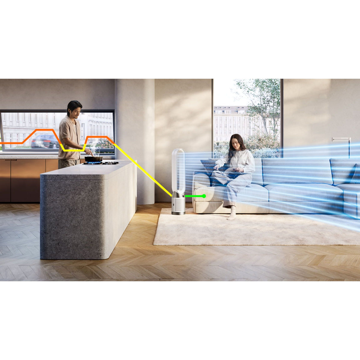 Dyson Cool PC1 Air Purifier - White & Nickel | 544903-01 from Dyson - DID Electrical