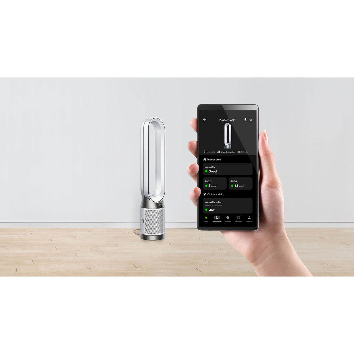Dyson Cool PC1 Air Purifier - White & Nickel | 544903-01 from Dyson - DID Electrical