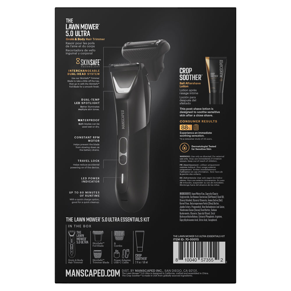 Manscaped The Lawn Mower 5.0 Ultra Essentials Trimmer Kit - Black | 75-00015 from Manscaped - DID Electrical