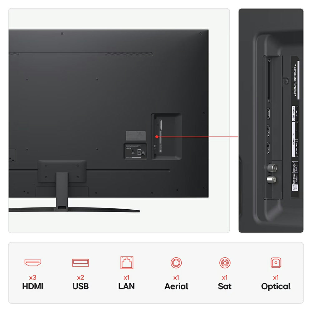 LG NanoCell AI NANO81 75" 4K Smart TV - Black | 75NANO81A6A.AEK from LG - DID Electrical