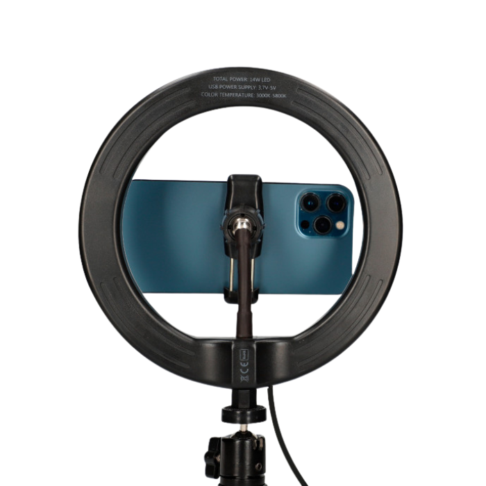 Ksix Studio LED Ring With Tripod For Smartphone - Black | 114613 from Ksix - DID Electrical