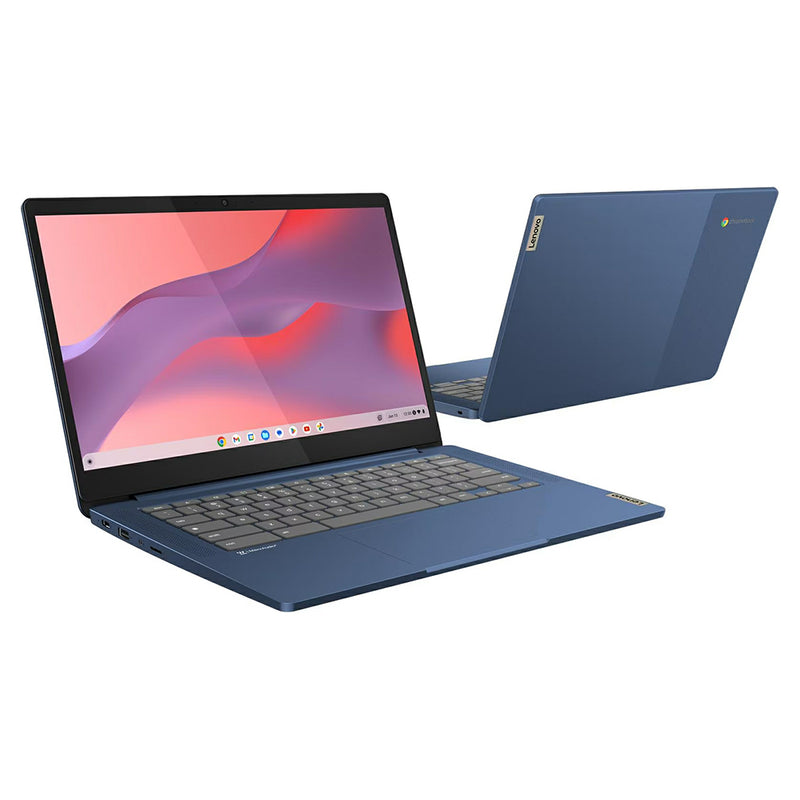 Lenovo IdeaPad Slim 3 MediaTek Kompanio 14" 8GB/128GB Chromebook - Abyss Blue | 82XJ001EUK from Lenovo - DID Electrical