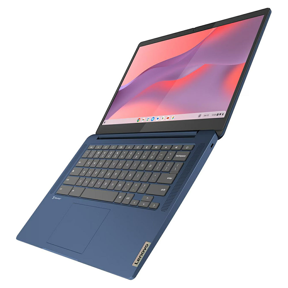 Lenovo IdeaPad Slim 3 MediaTek Kompanio 14" 8GB/128GB Chromebook - Abyss Blue | 82XJ001EUK from Lenovo - DID Electrical