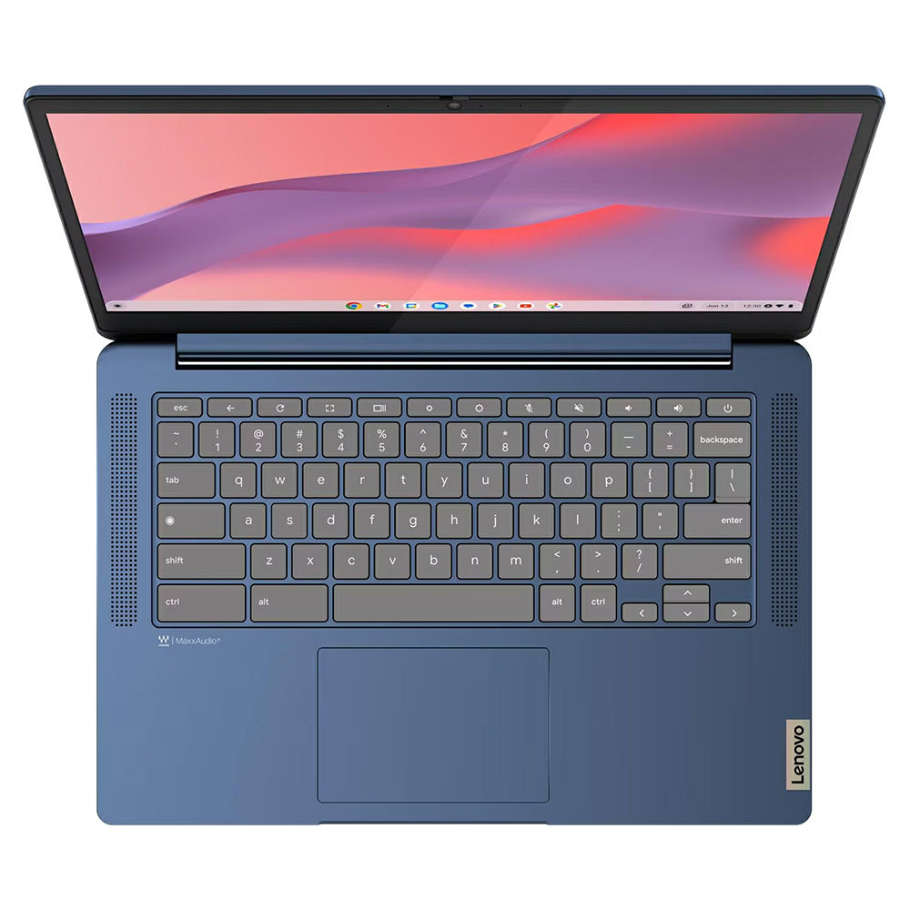 Lenovo IdeaPad Slim 3 MediaTek Kompanio 14" 8GB/128GB Chromebook - Abyss Blue | 82XJ001EUK from Lenovo - DID Electrical