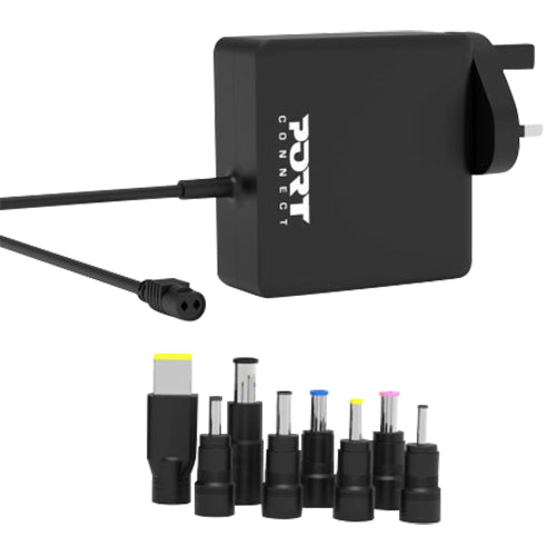 Port Connect 65W UK Universal Plug Adapters | 900093B-UK from Port Connect - DID Electrical