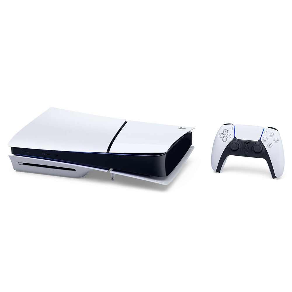 Sony PlayStation 5 (PS5 model group - slim) Disc Drive Console - White & Black | 9577157 from Sony PlayStation - DID Electrical