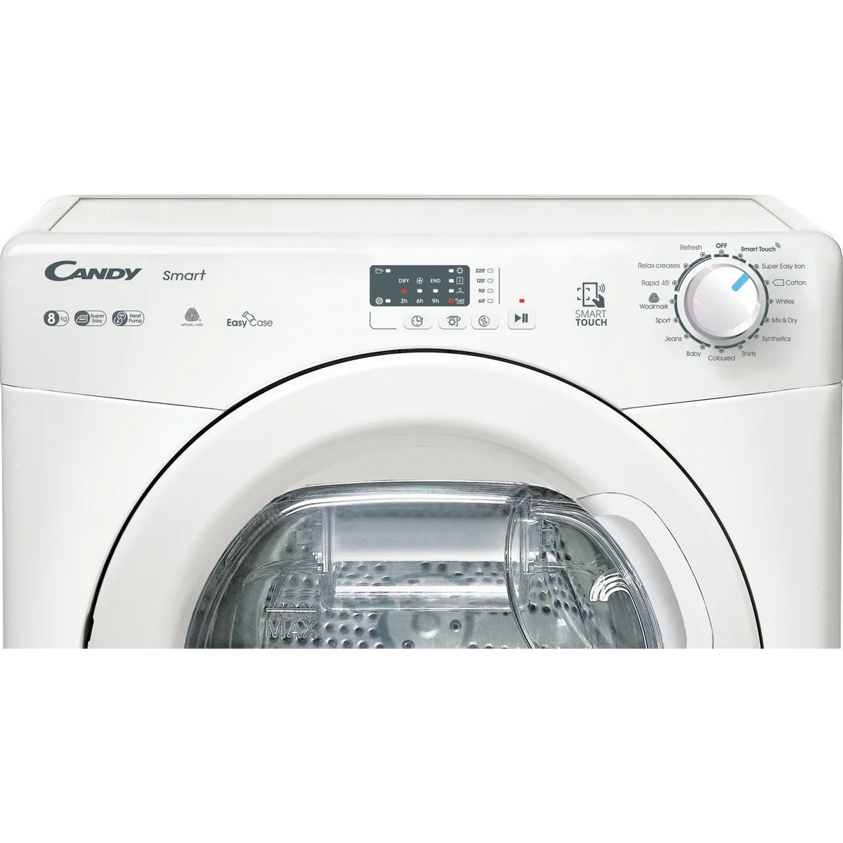 Candy Smart 8KG Freestanding Heat Pump Tumble Dryer - White | CSE H8ELE-80 from Candy - DID Electrical